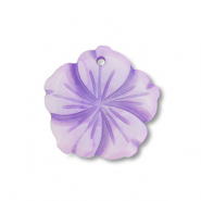 Anh&auml;nger Muschel Flower Purple