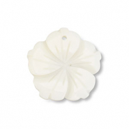 Anh&auml;nger Muschel Flower White
