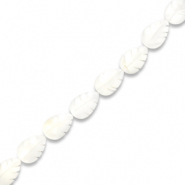 Perle Muschel Leaf Off white