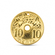 Anh&auml;nger Metall DQ Coin Gold (Nickelfrei)