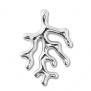 Anh&auml;nger Metall DQ Coral Antik silber (Nickelfrei)