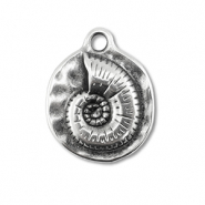 Anh&auml;nger Metall DQ Shell Antik silber (Nickelfrei)