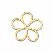 Anh&auml;nger Metall DQ Flower Gold (Nickelfrei)