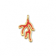Anh&auml;nger Metall DQ Coral Red-Gold (Nickelfrei)