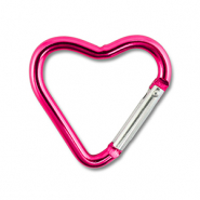 Farbiges Zubeh&ouml;r F&uuml;r Schl&uuml;ssel Anh&auml;nger Heart Shiny magenta pink