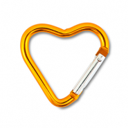 Farbiges Zubeh&ouml;r F&uuml;r Schl&uuml;ssel Anh&auml;nger Heart Shiny light orange