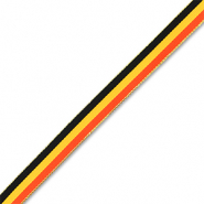 BY31® Schmucktextband mit Belgisches Flaggenband Black-yellow-red-gold