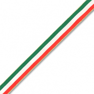 BY31® Schmucktextband mit Italienisches Flaggenband Green-white-red-gold