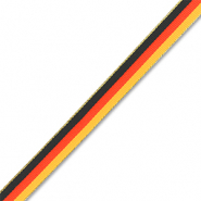 BY31® Schmucktextband mit Deutsches Flaggenband Black-red-yellow-gold