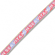 BY31® Schmucktextband "Vitamin sea" Lavender-coral red-white-gold