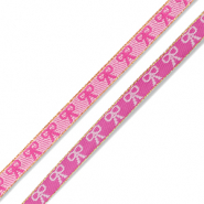 BY31® Schmucktextband Bows Dark pink-light pink-gold