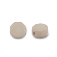 Perlen Acryl Disc Taupe grey