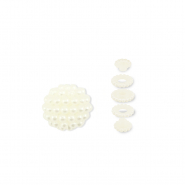 Perlen Acryl im Perlen-Look Off white