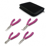 Beadalon 4-teiliges Werkzeugset Black/purple-silver