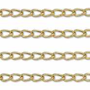 Zubehör aus Stainless Steel - Rostfreiem Stahl Gliederkette Link Oval Gold