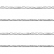 Zubehör aus Stainless Steel - Rostfreiem Stahl Gliederkette Flat Silver