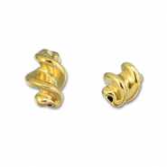 Perlen aus Stainless Steel - Rostfreiem Stahl Twisted Gold