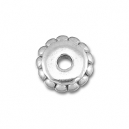 Perlen aus Stainless Steel - Rostfreiem Stahl Spacer 7mm Silver