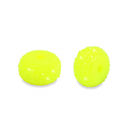Perlen aus Resin Rondell 10mm Neon yellow