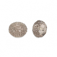 Perlen aus Resin Rondell 6mm Grey