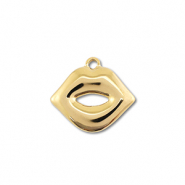 Anh&auml;nger aus Stainless Steel - Rostfreiem Stahl Kiss Gold