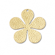 Anh&auml;nger aus Stainless Steel - Rostfreiem Stahl Flower Gold
