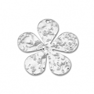 Anh&auml;nger aus Stainless Steel - Rostfreiem Stahl Flower Silver