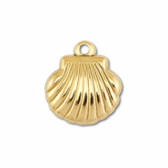 Anh&auml;nger aus Stainless Steel - Rostfreiem Stahl Shell Gold
