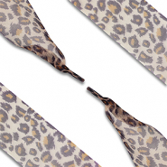 Musthave Schn&uuml;rsenkel Organza Leopard Light brown-brown-black