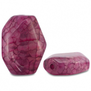 Perlen Naturstein Achat Irregular Magenta purple