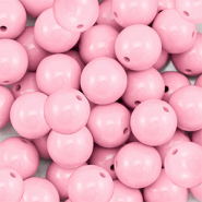 14 mm DQ Perlen aus Acryl Light pink