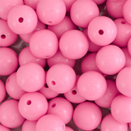 14 mm DQ Perlen aus Acryl Pink