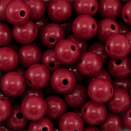 10 mm DQ Perlen aus Acryl Wine red