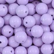 18 mm DQ Perlen aus Acryl Pastel lilac
