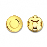 Eco-brass&reg; nachhaltiges Messing Knopfabdeckung Gold