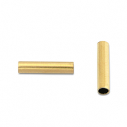 Perlen aus Stainless Steel - Rostfreiem Stahl Tubes 8mm Gold