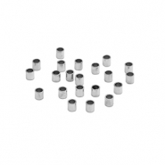 Perlen aus Stainless Steel - Rostfreiem Stahl Quetschperlen Tubes 2mm Silver