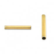 Perlen aus Stainless Steel - Rostfreiem Stahl Tubes 9mm Gold