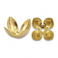 Zubehör aus Stainless Steel - Rostfreiem Stahl Perlenkappe Flower Gold