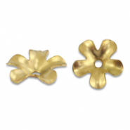 Zubehör aus Stainless Steel - Rostfreiem Stahl Perlenkappe Flower Gold