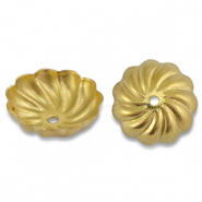 Zubehör aus Stainless Steel - Rostfreiem Stahl Perlenkappe Flower Gold