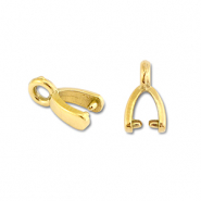Zubeh&ouml;r aus Stainless Steel - Rostfreiem Stahl Collierschlaufe f&uuml;r Anh&auml;nger Gold