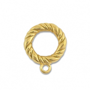 Zubeh&ouml;r aus Stainless Steel - Rostfreiem Stahl Ring with Loop Gold