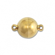 Zubeh&ouml;r aus Stainless Steel - Rostfreiem Stahl Magnetverschluss Ball 10mm Gold