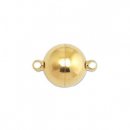 Zubeh&ouml;r aus Stainless Steel - Rostfreiem Stahl Magnetverschluss Ball 6mm Gold
