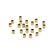 Perlen aus Stainless Steel - Rostfreiem Stahl Tubes 3mm Gold