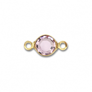 Zubehör aus Stainless Steel - Rostfreiem Stahl Connector Round Gold-light pink