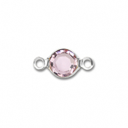 Zubehör aus Stainless Steel - Rostfreiem Stahl Connector Round Silver-light pink