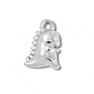 Anhänger aus Stainless Steel - Rostfreiem Stahl Dinosaur Silver
