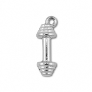 Anhänger aus Stainless Steel - Rostfreiem Stahl Dumbell Silver